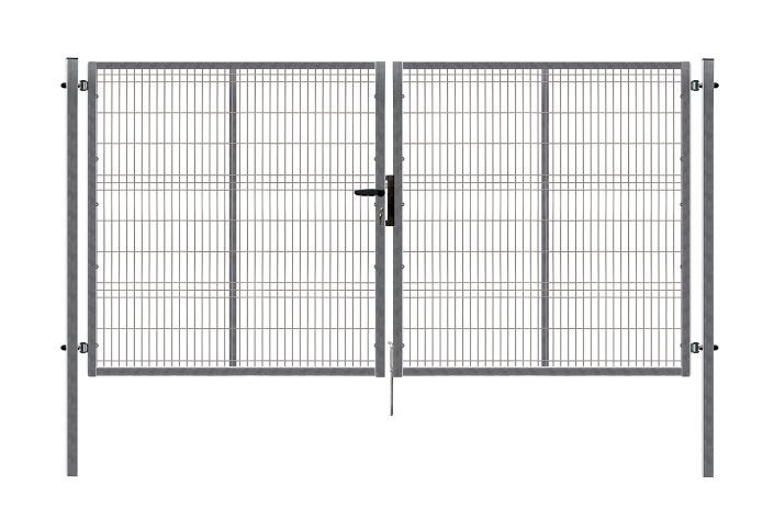 Dvoukřídlá brána PILOFOR® pozinkovaná (Zn) - rozměr 4118 × 1250 mm