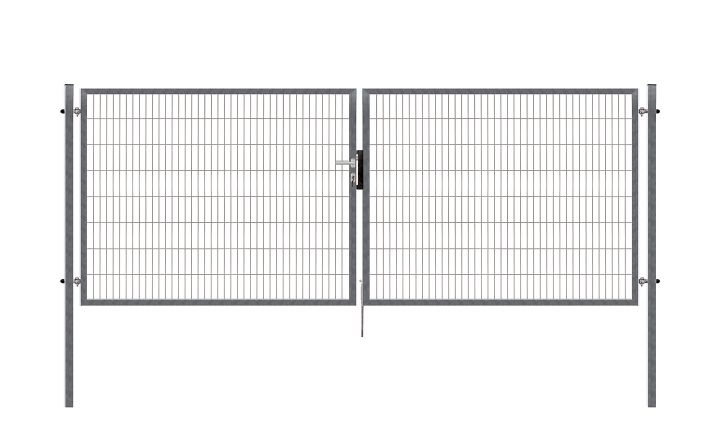 Dvoukřídlá brána PILOFOR® SUPER pozinkovaná (Zn) - rozměr 4090 × 1380 mm